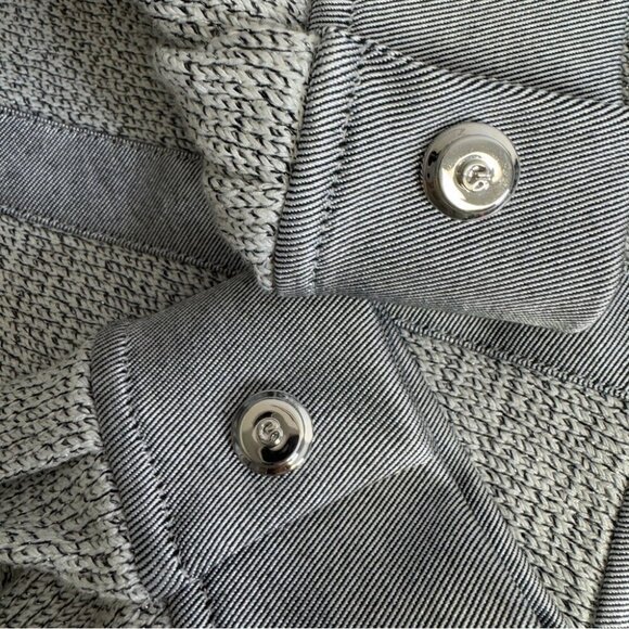 St. John Sport by Marie Gray Heathered Mixed Media Knit Jacket SIze Large - Picture 15 of 15